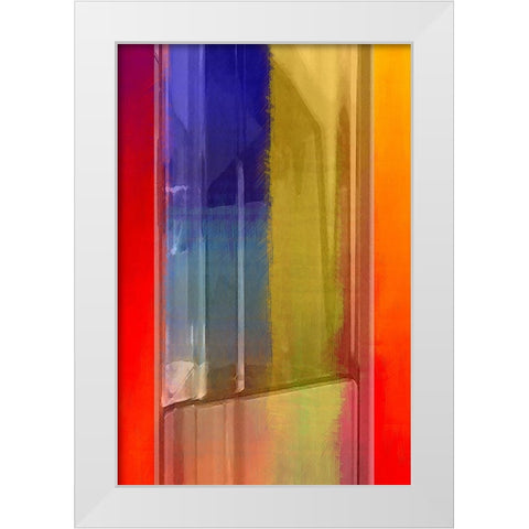 Oil Lamp White Modern Wood Framed Art Print by Manlove, David