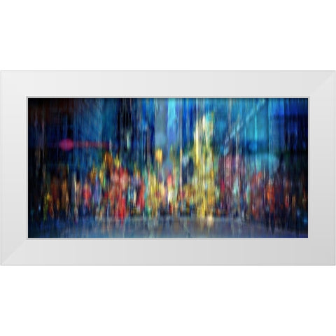 A Blur of Memories White Modern Wood Framed Art Print by Manlove, David