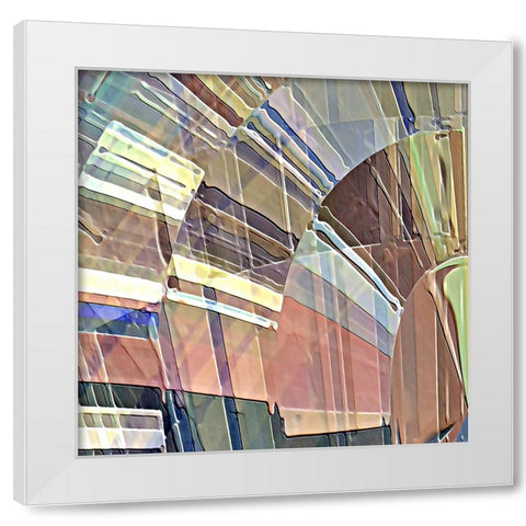 Lyricism A White Modern Wood Framed Art Print by Manlove, David