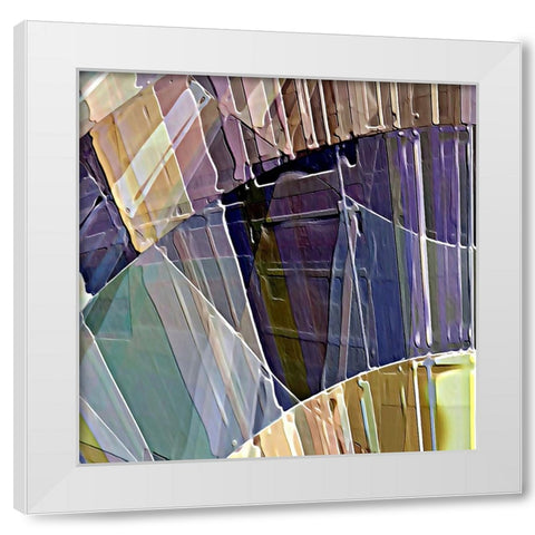 Lyricism E White Modern Wood Framed Art Print by Manlove, David