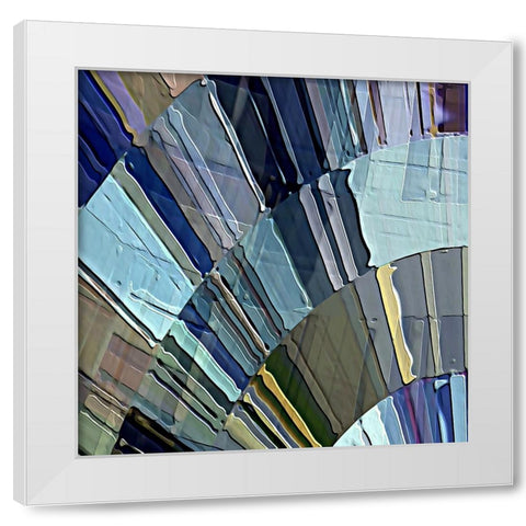Lyricism G White Modern Wood Framed Art Print by Manlove, David