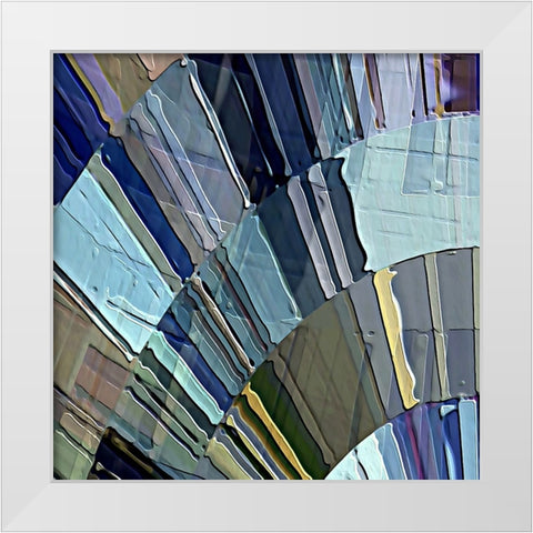 Lyricism G White Modern Wood Framed Art Print by Manlove, David