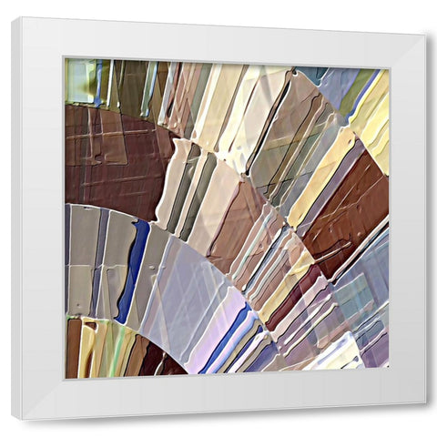 Lyricism H White Modern Wood Framed Art Print by Manlove, David