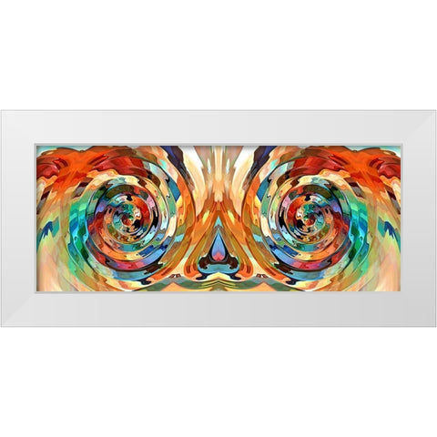 Minds Eyes White Modern Wood Framed Art Print by Manlove, David