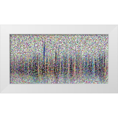 Enchanted Forest White Modern Wood Framed Art Print by Manlove, David