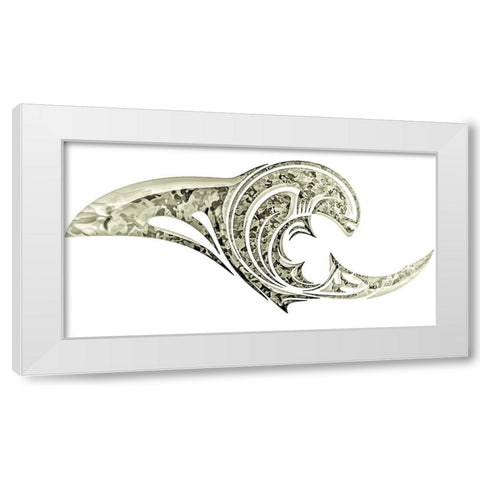 Alien Emergence Insignia White Modern Wood Framed Art Print by Manlove, David