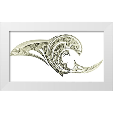 Alien Emergence Insignia White Modern Wood Framed Art Print by Manlove, David