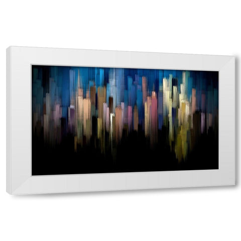 Spirits Rising White Modern Wood Framed Art Print by Manlove, David