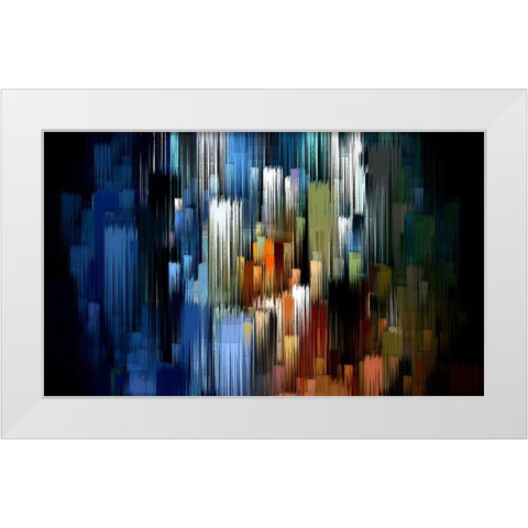 Spirits Rising 3 White Modern Wood Framed Art Print by Manlove, David