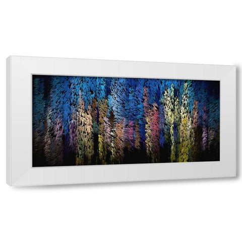 City Brush 2 White Modern Wood Framed Art Print by Manlove, David