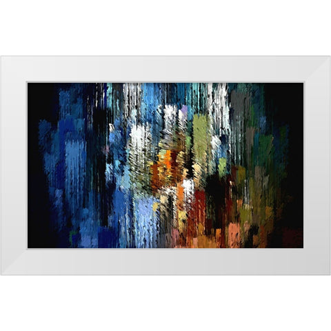 Urban Brush 2 White Modern Wood Framed Art Print by Manlove, David
