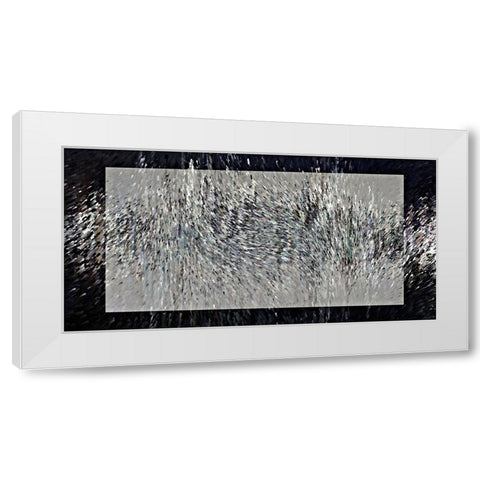 Droplets Splash R White Modern Wood Framed Art Print by Manlove, David