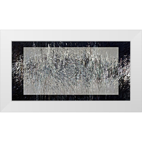 Droplets Splash R White Modern Wood Framed Art Print by Manlove, David