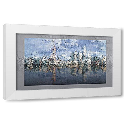 Shanghai Wind White Modern Wood Framed Art Print by Manlove, David