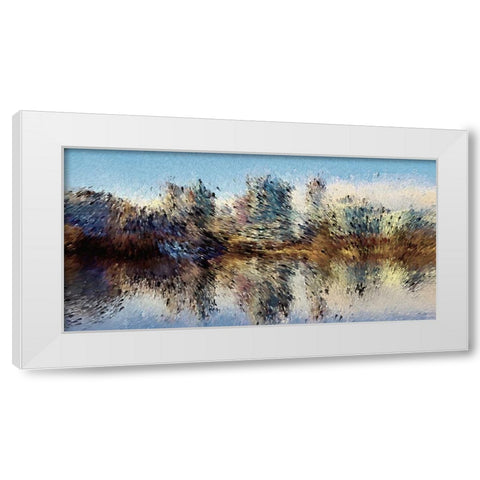 Urban Lake Wind White Modern Wood Framed Art Print by Manlove, David
