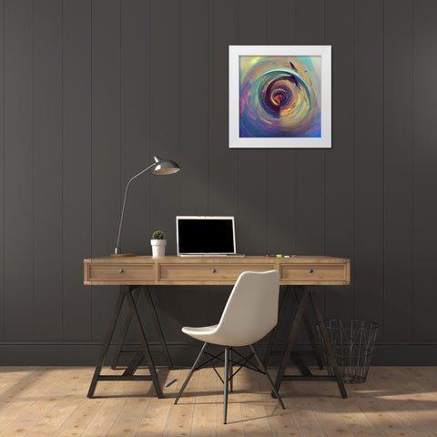 Tanhauser Gate White Modern Wood Framed Art Print by Manlove, David