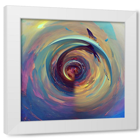 Tanhauser Gate White Modern Wood Framed Art Print by Manlove, David
