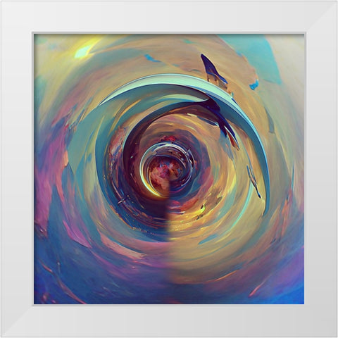 Tanhauser Gate White Modern Wood Framed Art Print by Manlove, David