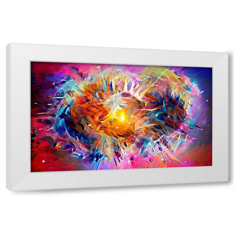 Ai Astronomy 2 White Modern Wood Framed Art Print by Manlove, David