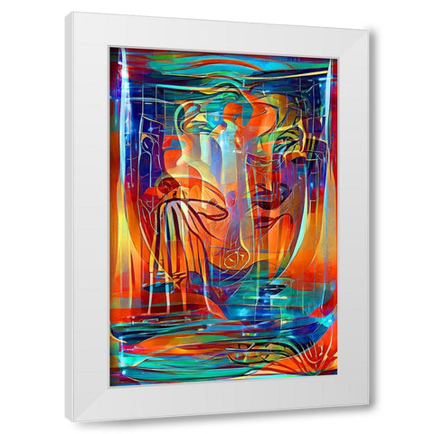 Holy Grail 3 White Modern Wood Framed Art Print by Manlove, David
