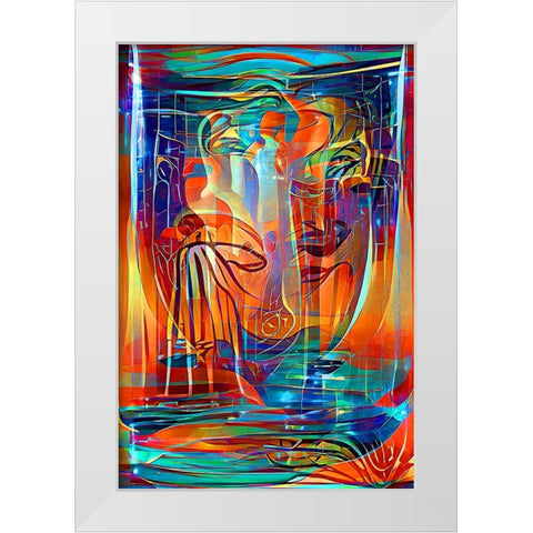 Holy Grail 3 White Modern Wood Framed Art Print by Manlove, David