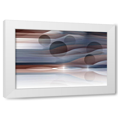 Alien Horizon 1 White Modern Wood Framed Art Print by Manlove, David