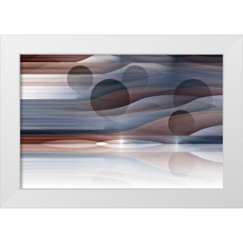 Alien Horizon 1 White Modern Wood Framed Art Print by Manlove, David