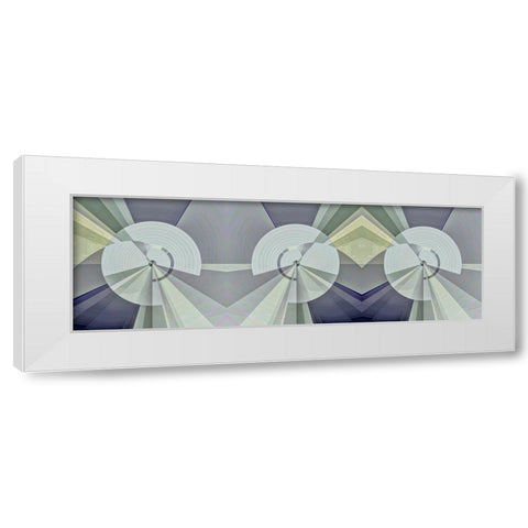 3 Tubes White Modern Wood Framed Art Print by Manlove, David