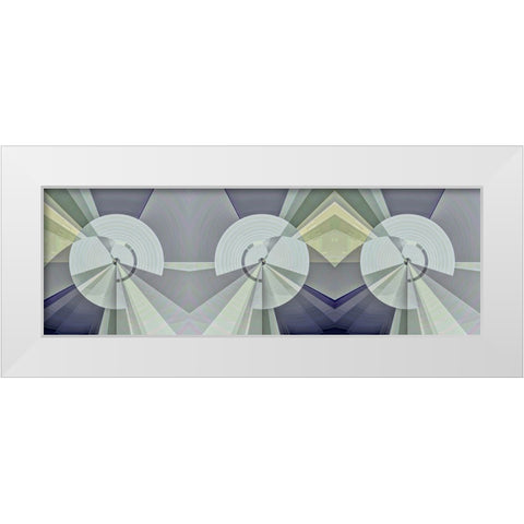 3 Tubes White Modern Wood Framed Art Print by Manlove, David