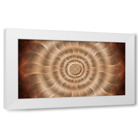 Fire Rotor Zoom White Modern Wood Framed Art Print by Manlove, David