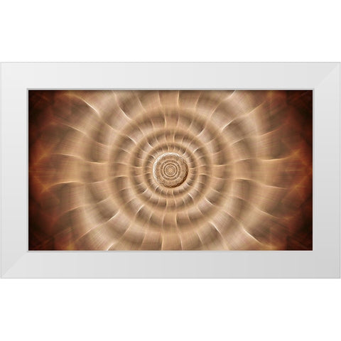 Fire Rotor Zoom White Modern Wood Framed Art Print by Manlove, David