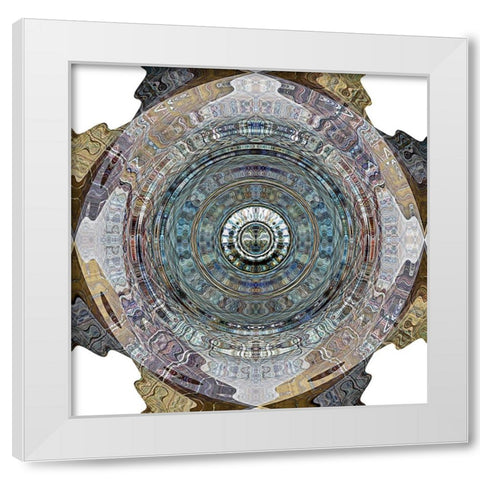 Zoe White Modern Wood Framed Art Print by Manlove, David