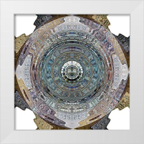 Zoe White Modern Wood Framed Art Print by Manlove, David