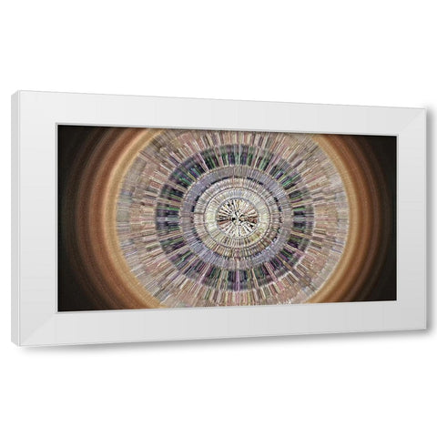 Gemstone Paradise 2 White Modern Wood Framed Art Print by Manlove, David