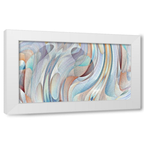 Non Objective Iridescence White Modern Wood Framed Art Print by Manlove, David
