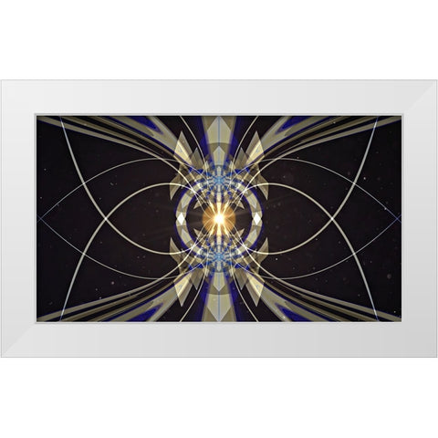 Arc Welder White Modern Wood Framed Art Print by Manlove, David