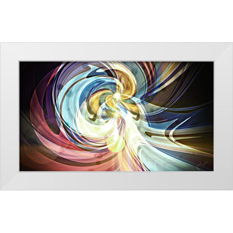 Coalescence A White Modern Wood Framed Art Print by Manlove, David