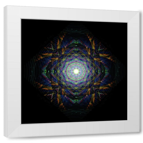 Dream Catcher 4 White Modern Wood Framed Art Print by Manlove, David