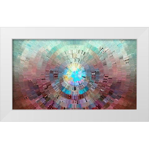 First Light 6 White Modern Wood Framed Art Print by Manlove, David
