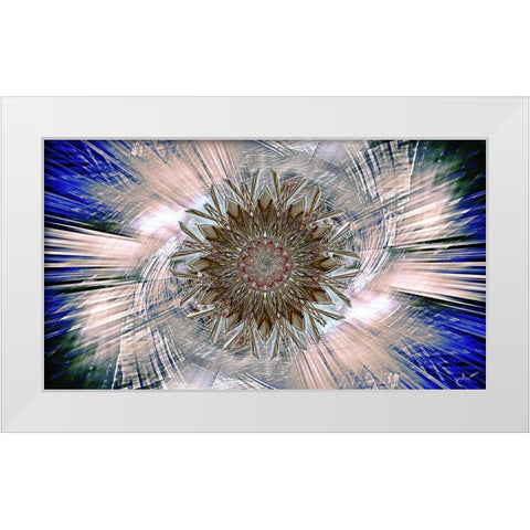 Ice Star cbs White Modern Wood Framed Art Print by Manlove, David