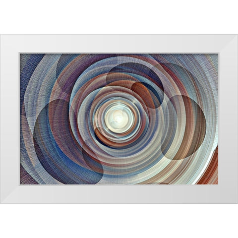 Lava Lamp 2 cbs White Modern Wood Framed Art Print by Manlove, David