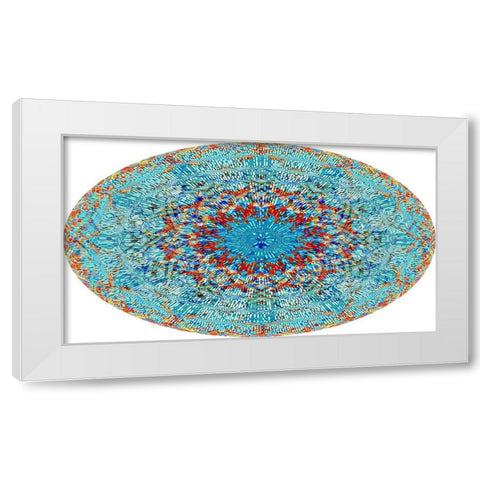 My Cosmic Background Radiation White Modern Wood Framed Art Print by Manlove, David