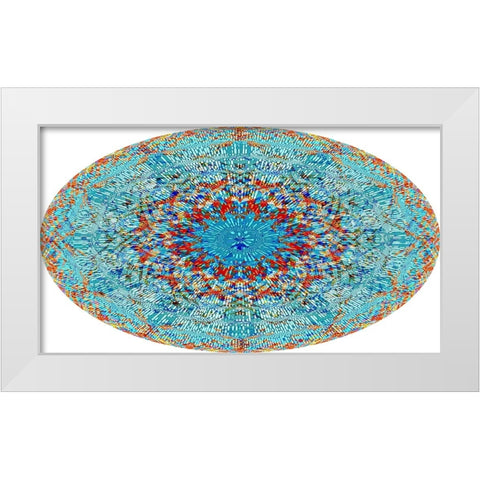My Cosmic Background Radiation White Modern Wood Framed Art Print by Manlove, David