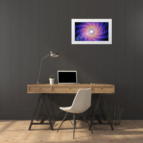 Phosphorus Propeller White Modern Wood Framed Art Print by Manlove, David