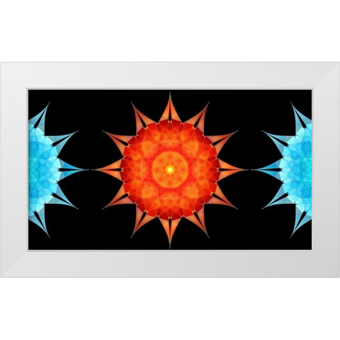 Starfish-side White Modern Wood Framed Art Print by Manlove, David