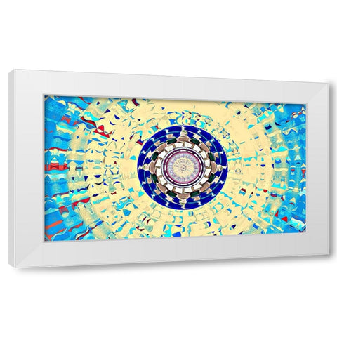 Sun Spots 5b White Modern Wood Framed Art Print by Manlove, David