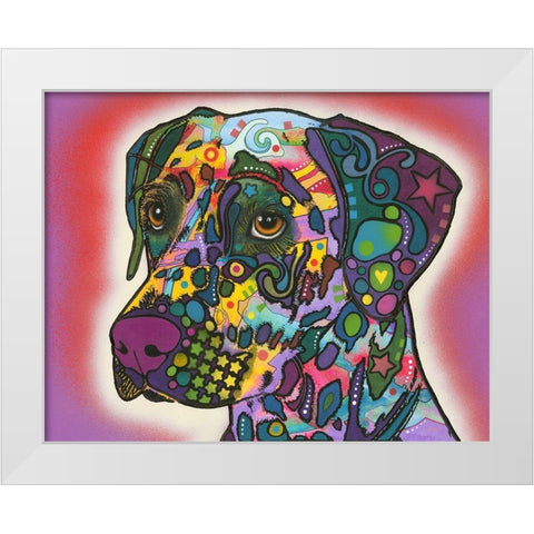 Dalmatian White Modern Wood Framed Art Print by Dean Russo Collection