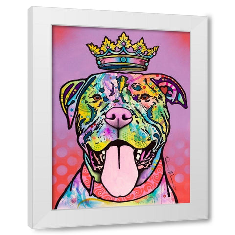 Imperial White Modern Wood Framed Art Print by Dean Russo Collection