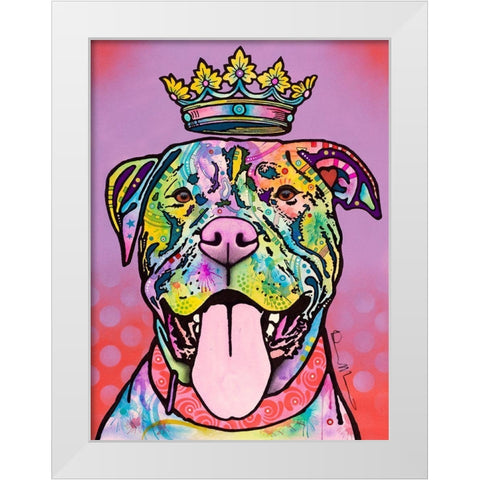 Imperial White Modern Wood Framed Art Print by Dean Russo Collection