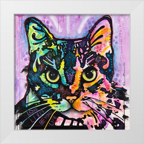 Maya White Modern Wood Framed Art Print by Dean Russo Collection